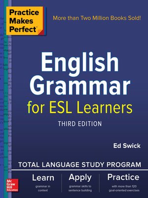 cover image of English Grammar for ESL Learners